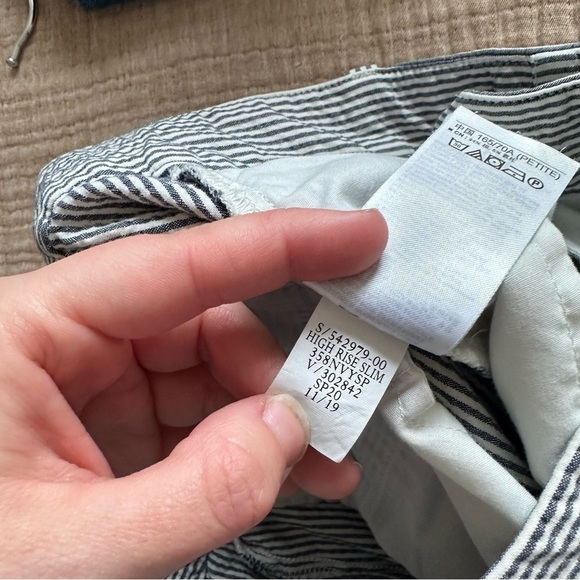 3/$20⚡️Gap Striped Petite Slim Ankle Trouser Pants Business Casual - Picture 4 of 10